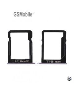 Set bandeja SIM & Micro SD Huawei Honor 6 Plus Gris
