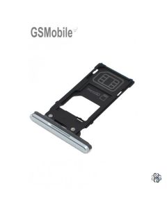 Bandeja de tarjeta Sim + SD para Sony Xperia XZ2 Original Plateado