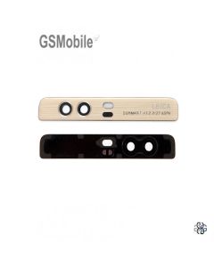 Embellecedor con cristal cámara trasera Huawei P9 Dorado