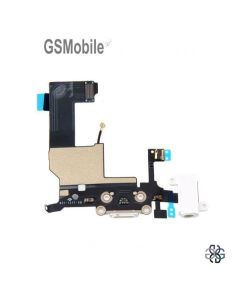 Flex conector de carga iPhone 5G Blanco