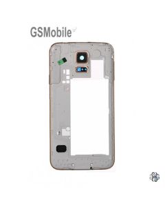 Chasis para Samsung G900F Galaxy S5 Dorado