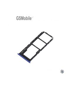 Tiroir carte SIM pour Oppo F19 Bleu