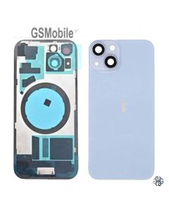 Cover Posteriore + Supporto in Metallo per iPhone 14 Plus Blu
