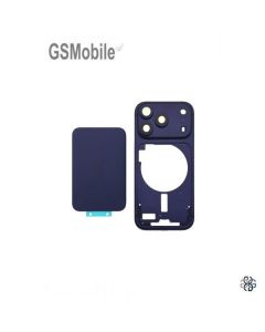 Scocca Intermedia con Cover Posteriore per iPhone 17 Pro Max Nero / Blu Scuro