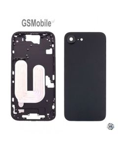 Carcasa intermedia con tapa trasera para iPhone 16e Negro