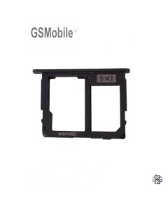 Bandeja de Tarjeta SIM & MicroSD para Samsung J730F Galaxy J7 2017 Negro