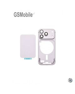 Carcasa intermedia con tapa trasera para iPhone 17 Pro Blanco