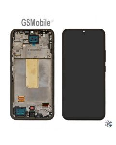 Pantalla completa con marco para Samsung A34 Galaxy A346B Negro - OLED