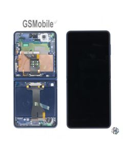 Écran Complet Original avec Châssis pour Samsung Galaxy Z Flip7 5G F766B – Bleu