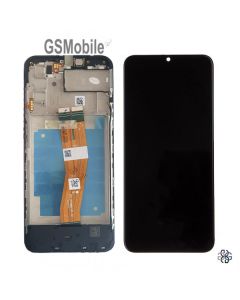 Complete Screen with Frame for Samsung A03s Galaxy A037F Black Original