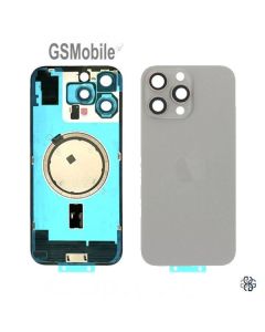 Tampa traseira iPhone 16 Pro Max Titânio Natural – peça de reposição